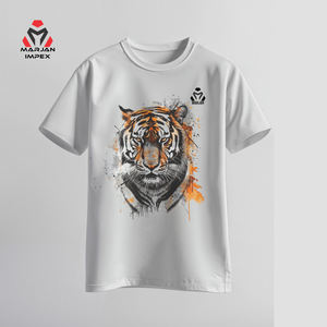 เสื้อยืดคอกลมแขนสั้นผู้ชาย ผ้าฝ้าย 100% ระบายอากาศได้ดี ใส่สบาย เหมาะสำหรับออกกำลังกาย รุ่นใหม่ สำหรับฤดูร้อน - Product Image 1