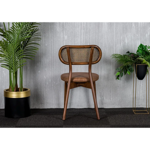 Elegant Plush Upholstered <b>Wooden</b> <b>Chair</b> Luxury Comfort for Home Office Hotel and Outdoor Use - Product Image 3