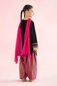 Encantadores niños étnicos niñas Shalwar Kameez hecho a mano elegante tradicional fiesta ropa Casual traje - Product Image 2