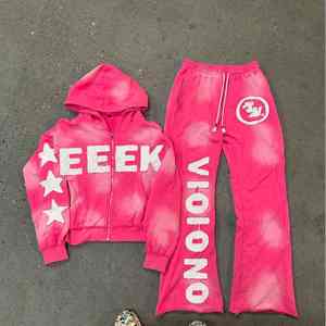 Trajes de sudor ecológicos informales de invierno para hombre superventas de calidad premium Color sólido 100% algodón transpirable cómodo - Product Image 2