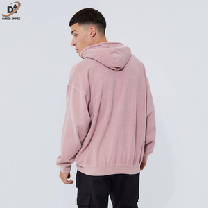 เสื้อฮู้ดสำหรับผู้ชายผ้าคอตตอนคุณภาพสูงสวมใส่สบายพิมพ์ลายเรียบย้อมสีล้วนสไตล์แฟชั่นขายดี! - Product Image 2