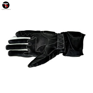 Gants de sport d'été de haute qualité Polyester respirant avec tissu et paume en cuir numérique Gants en cuir de moto Prix - Product Image 4