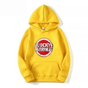 2024 Sudadera con capucha para hombre Lucky Strike Logo bordado desgastado polar 3D impreso estilo de invierno 100% algodón - Product Image 1