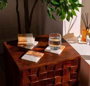 Classic Style Resin <b>Coaster</b> Decorative and Functional Item Made with Epoxy Resin Pouring - Product Image 2