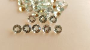 Légère inclusion aigue-marine naturelle 5mm bijoux en pierres précieuses à facettes en gros AA pierres taillées en brillant tiers certifié pour - Product Image 6