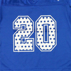 Maillot de football bleu royal pour enfants ZPB 100% polyester Maillot pour jeunes Zeta Phi Beta avec logos brodés, écussons, vêtements de football - Product Image 3