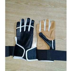 Nouveau design de gants de frappe à manchette courte de couleur blanche gants de baseball de softball joueurs d'équipe - Product Image 5