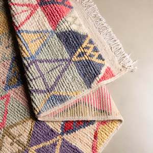 Handmade Authentic Moroccan Beni Ourain Rug <strong>Carpet</strong> , Azilal Rug, Tapis - Product Image 3