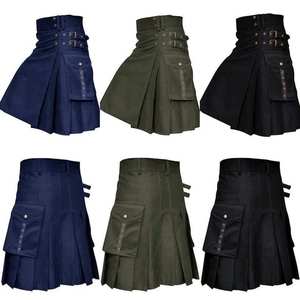 Kilt écossais traditionnel pour homme sur mesure avec motif uni Modèle KT-100 Coupe classique - Product Image 3