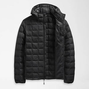 Chaqueta Acolchada con Capucha y Logotipo Frontal para Hombre, con Interior Cálido y Cómodo, Tejido de Nailon Transpirable para Conjuntos Casuales de Invierno - Product Image 4