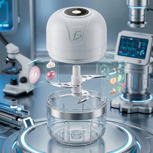 Tritatutto Elettrico USB 250ML, Mini Processore Multifunzione per Casa e Camper, Trita, Macina e Miscela Carne - Product Image 1