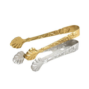 Metal <b>Serving</b> <b>Tongs</b> with Gold and Silver Color Plated Finished Perfect for Kitchenware Tools and Elegant Home Dining Use - Product Image 1