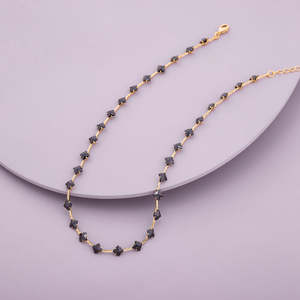 Collier Bohème Tendance 174537 Plaqué Or Forme Géométrique Chiffre Chaîne en Alliage d'Acier Inoxydable avec Perle pour Soirées - Product Image 4