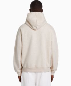 Sweat-shirt à capuche de haute qualité, poids lourd, brun foncé, 100% coton, tissu éponge français, épaules tombantes, sweat-shirt surdimensionné pour hommes 2026 - Product Image 5