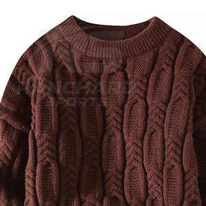 <b>Men</b> Loose Fit Knit Sweater Comfortable Casual Wear <b>Men</b> Fashionable Knit Sweater Comfortable Trendy <b>Pullover</b> - Product Image 3