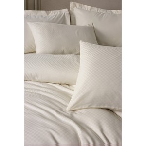 Juego de Funda Nórdica Individual de Algodón a Cuadros Ranforce, Estilo Clásico Crema para Cama de Hogar, Boda, Hospital, King, Twin, Juego de 4 Piezas - Product Image 1