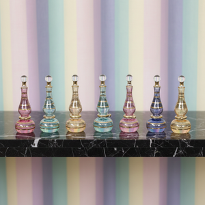 LW111 ZAHEREEN Art populaire égyptien, flacon de parfum artisanal soufflé à la main de 20 ml, souvenir unique, artisanat décoratif en verre artisanal - Product Image 2