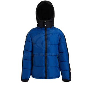 Chaqueta de invierno de diseño único para hombre, impermeable, transpirable, estilo burbuja, cuello con capucha, logotipo frontal para moda callejera lavable - Product Image 4