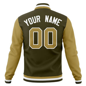 Wholesale Custom Embroidered Varsity <b>Jacket</b> for <b>Men</b> Stand Front Long Winter Baseball Letter Sleeve Customizable Winter Outerwear - Product Image 6