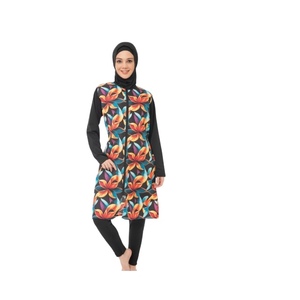 Nuevo traje de baño modesto para mujeres musulmanas Cómodo Hijab de manga larga y Burka con cobertura completa Estilo islámico deportivo - Product Image 1