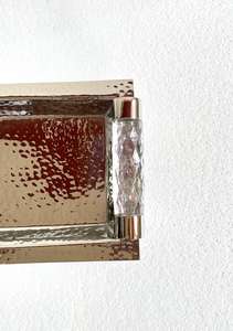 Bandeja de Servicio Moderna de Alta Calidad en Plata con Asa de Acrílico, Bandeja de Servicio de Lujo para Hotel, Precio al por Mayor, Bandeja Decorativa de Metal para el Hogar - Product Image 2