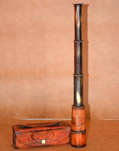 Calvin กล้องส่องทางไกลโบราณสำหรับงานฝีมือ, กล้องส่องทางไกลทำจากทองเหลือง & หนังเคลือบนิ่มมาพร้อมกล่องหนังของขวัญ - Product Image 6