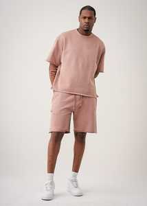 Bespoke Logo Breathable Men's Summer Athletic Wear Ensemble T-<b>shirt</b> Paired with Shorts Casual Gym Short Sets with OEM Service - Product Image 3