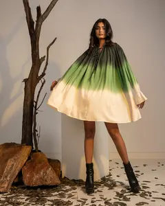 Vibrant Rayon Tie Dye Sundress for <b>Women</b> Tunic Round Short Dress for <b>Beach</b> Party and Hot Weather Comfort Short Dress - Product Image 1