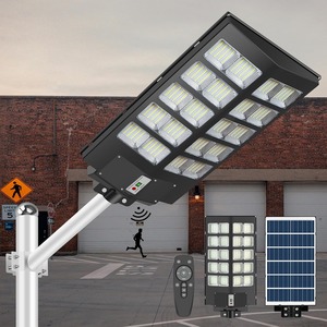 Lampadaire Solaire LED Extérieur Haute Luminosité à Économie d'Énergie pour Jardin, Allée et Parc, Allumage/Extinction Automatique, Fixation sur Poteau - Offre Spéciale - Product Image 1