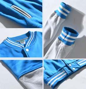 Vestes d'université de grande taille pour hommes vestes d'université vierges en gros veste d'université pour hommes avec logo personnalisé veste d'université pour hommes avec lettre simple - Product Image 6