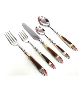 Juego de tenedor con mango de fregona de acero inoxidable con logotipo y diseño personalizado ecológico, accesorio de boda con mango de Metal - Product Image 5