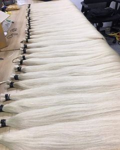 Extensions de cheveux vierges de haute qualité, lisses et soyeuses, cheveux vietnamiens en vrac, double trame, 100% cheveux humains, vente en gros pour le tressage - Product Image 2