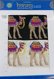 ลูกไม้ปักลายดอกไม้สีสันสวยงามพร้อมรายละเอียดที่ซับซ้อนสำหรับงานหัตถกรรมแฟชั่นและโครงการตกแต่งบ้านที่หรูหรา - Product Image 2