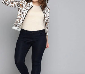 Femmes grande taille fermeture éclair florale manches raglan Bomber veste personnalisé haut Design 2024 meilleur Design hommes veste - Product Image 3