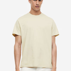 Chemise en tissu de coton polyester avec logo imprimable de marque propre personnalisée T-Shirt homme surdimensionné - Product Image 1