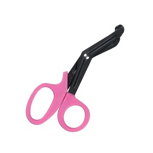 Ciseaux de pansement à poignée en plastique rose Ciseaux de toile d'infirmière Ciseaux de coupe professionnels à poignée en plastique en acier inoxydable - Product Image 3