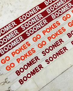 กระเป๋าลูกปัดแบบมีสายคล้อง G0กระเป๋าคาดตัวสายกระเป๋าแบบสั่งทำชื่อทีมโรงเรียนสนามกีฬามหาวิทยาลัยโดยแฟชั่น Glowin - Product Image 5