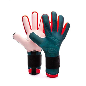 Gants de gardien de but en cuir personnalisés Conception de lave Paume en latex durable Tissu respirant Poignée antidérapante Match d'entraînement de football - Product Image 2