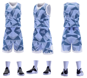 Ensemble de maillot de basket-ball, short respirant, léger, à séchage rapide, vêtements de sport athlétiques pour hommes, entraînement d'équipe, match - Product Image 6