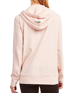 Veste à capuche pour femmes, sweat-shirt en coton léger à fermeture éclair, bon marché et confortable, printemps, meilleures ventes - Product Image 5