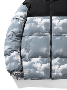 แจ็กเก็ตขนปุยฤดูหนาวของผู้ชายเสื้อแจ็คเก็ตหนังกันน้ำออกแบบได้ตามต้องการสำหรับตกแต่งขนาดใหญ่พิเศษ - Product Image 2