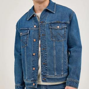 Men's Waterproof Men's Denim Jacket with <b>Covered</b> <b>Buttons</b> Oversize Coat for Spring Season Supplier - Product Image 5