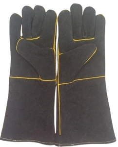 Los mejores guantes de seguridad industrial para trabajo al aire libre, piel de vaca blanca, cuero dividido, características antideslizantes y antiimpacto, resistencia al calor - Product Image 3