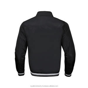 Blouson bomber imperméable et coupe-vent pour homme grande taille avec capuche, fermeture éclair, poche latérale, en cuir de vachette - Product Image 6