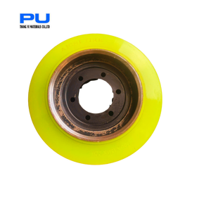 Roue motrice de chariot élévateur Thang Vi en polyuréthane écologique résistant à l'usure avec roulement à billes et jante en acier, garantie 1 an - Product Image 3