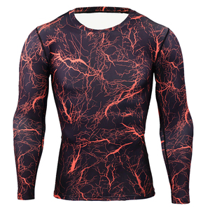 New Arrival <b>Men's</b> Rash Guard <b>Compression</b> <b>Shirts</b>-Breathable Spandex/Polyester Material Full Sleeve Quick Dry Customizable Design - Product Image 2