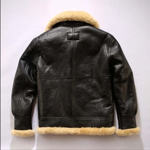 Blouson Bomber en Cuir Homme de Haute Qualité, Léger, Couleur Unie, Respirant, Coupe-Vent, Écologique, Poches, Design Unique - Product Image 3