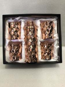 New Launching <b>Copper</b> <b>Bottle</b> with Premium Antique Finishing <b>Copper</b> Water <b>Bottle</b> with Embossed Design Pure <b>Copper</b> Botte - Product Image 6