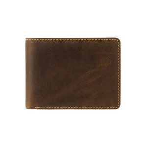 Populaire hommes portefeuille en cuir de haute qualité hommes portefeuille en cuir de luxe Designer hommes en cuir véritable portefeuille à deux volets WML-0031 - Product Image 6