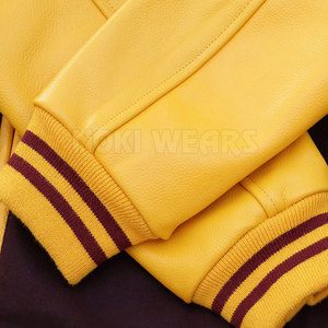 Veste d'hiver pour homme de style streetwear, fabriquée au Pakistan, design personnalisé, avec col montant, logo sur le devant, écologique, imperméable, en laine - Product Image 6